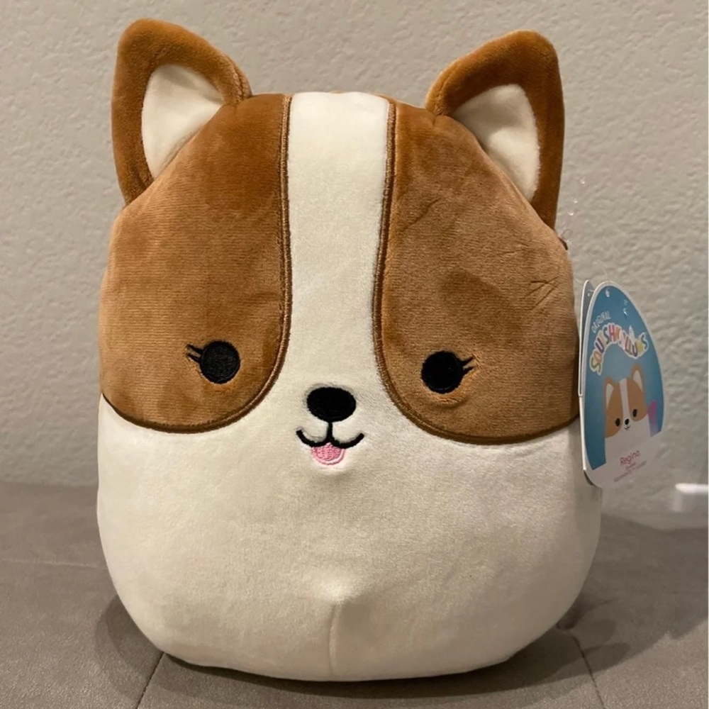 Regina 8” the Corgi Dog with Rainbow Tail